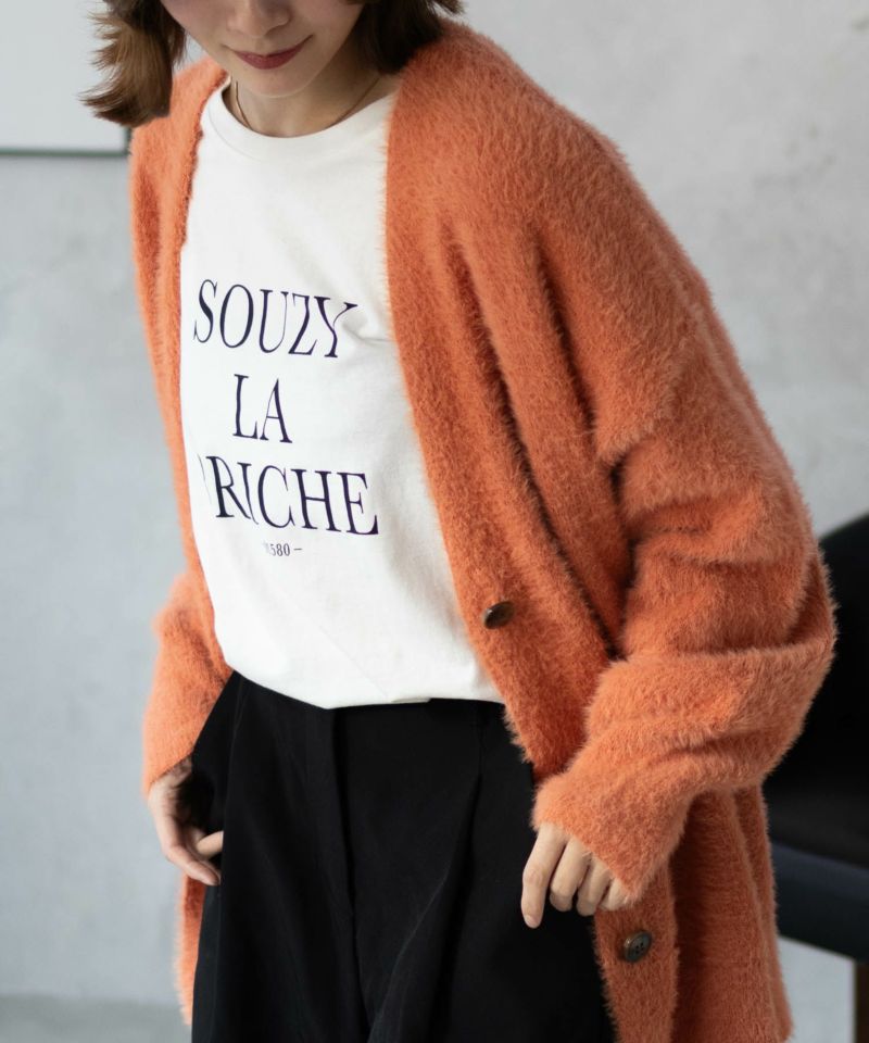 Howdy Marie  フェザー素材ロングカーディガン レディース商品画像-12