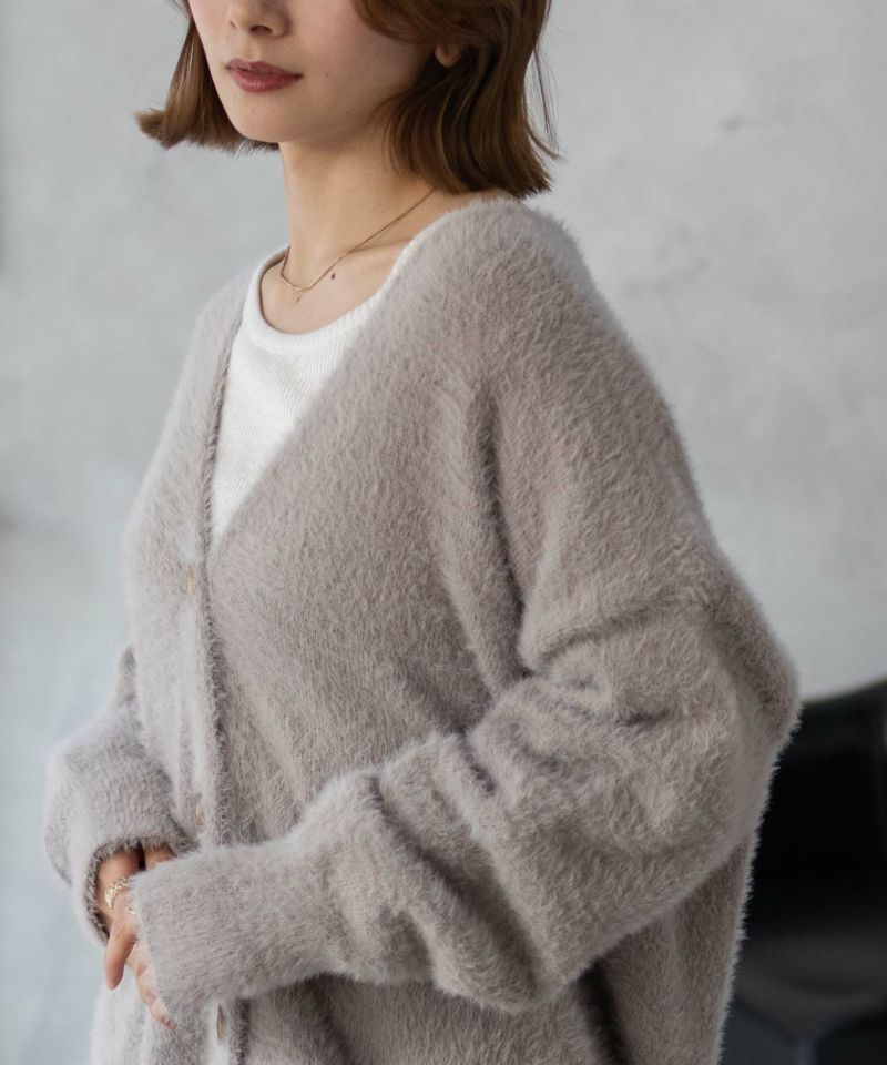 Howdy Marie  フェザー素材ロングカーディガン レディース商品画像-20