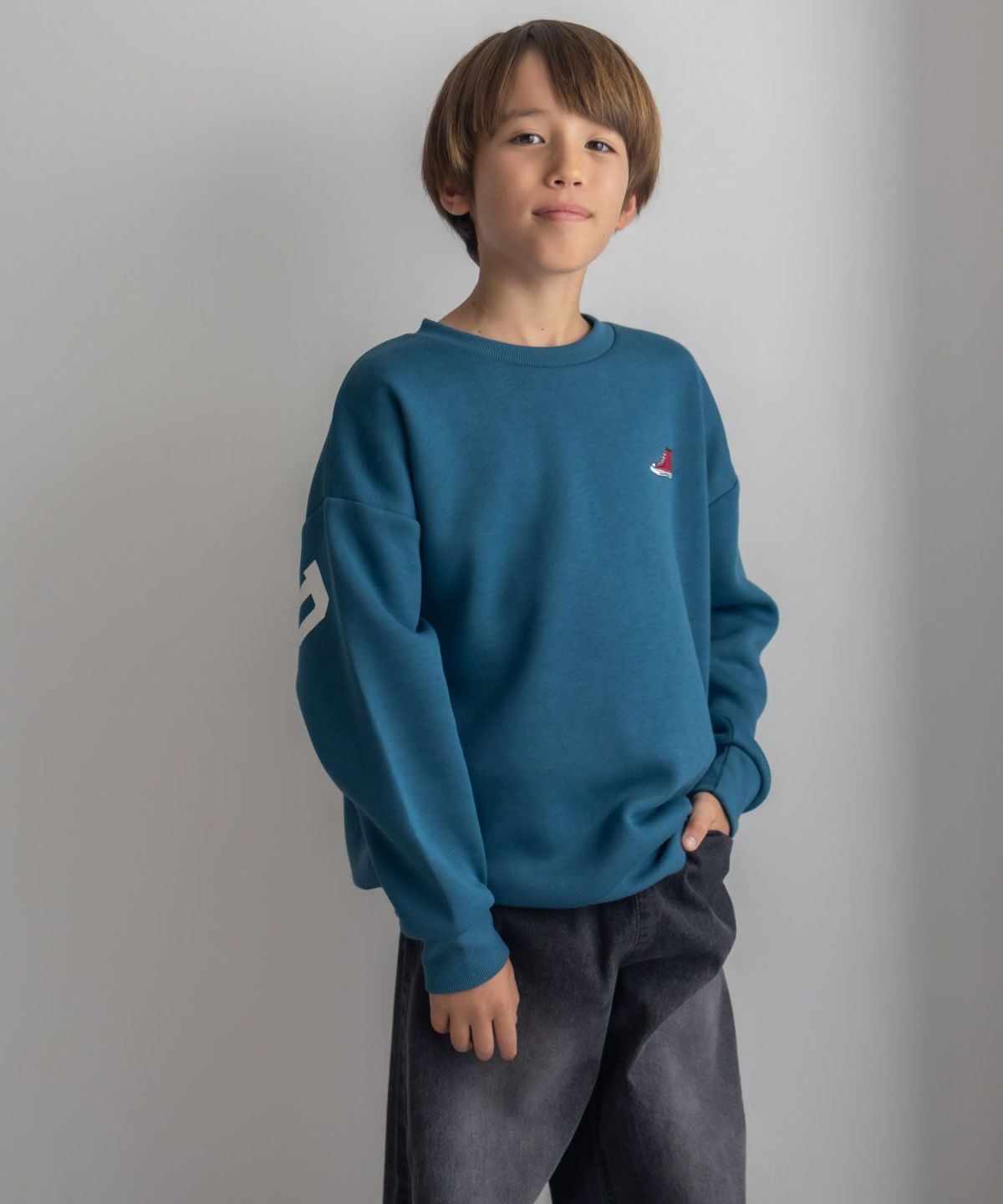 CONVERSE ビッグロゴトレーナー キッズ