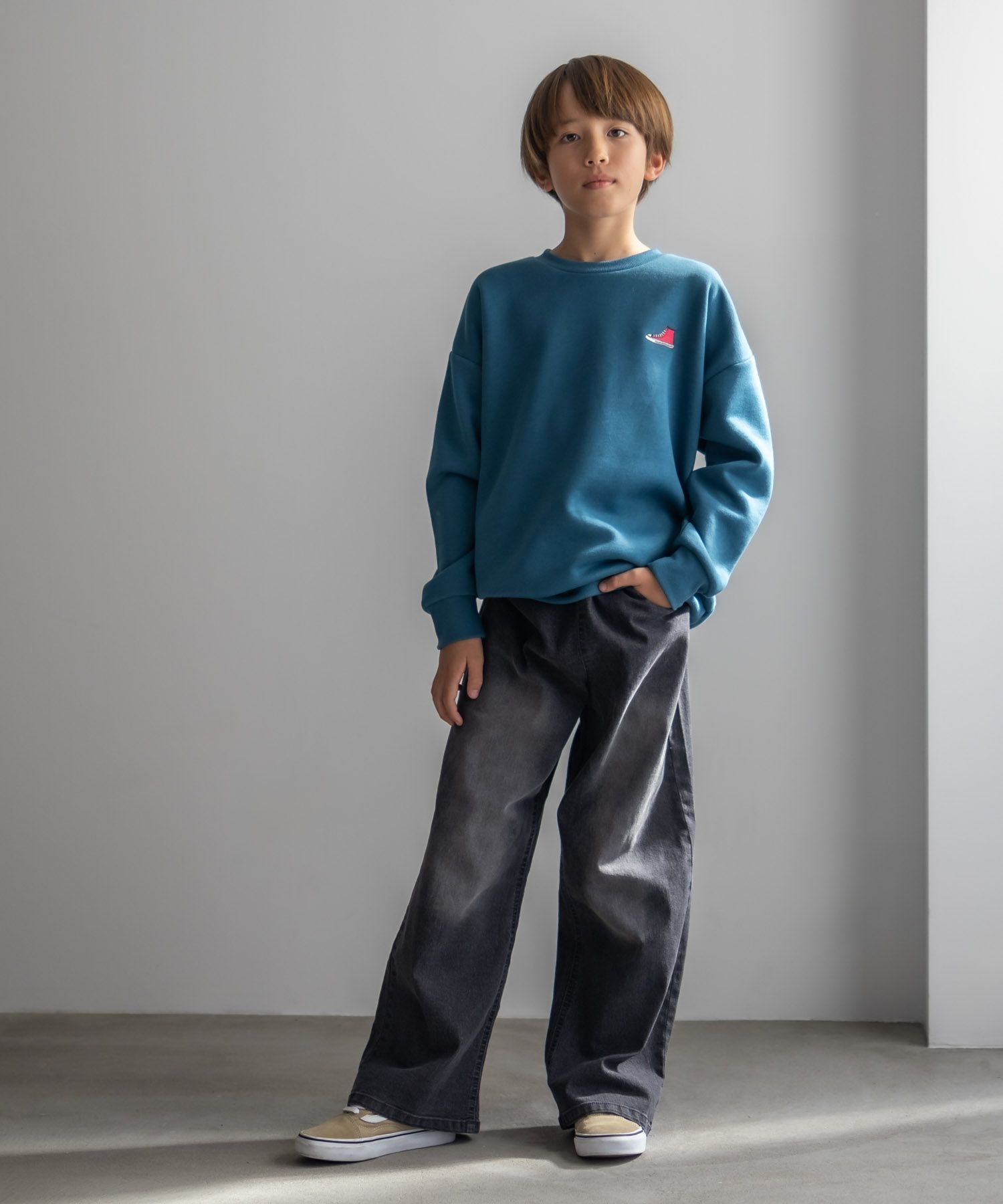 CONVERSE ビッグロゴトレーナー キッズ