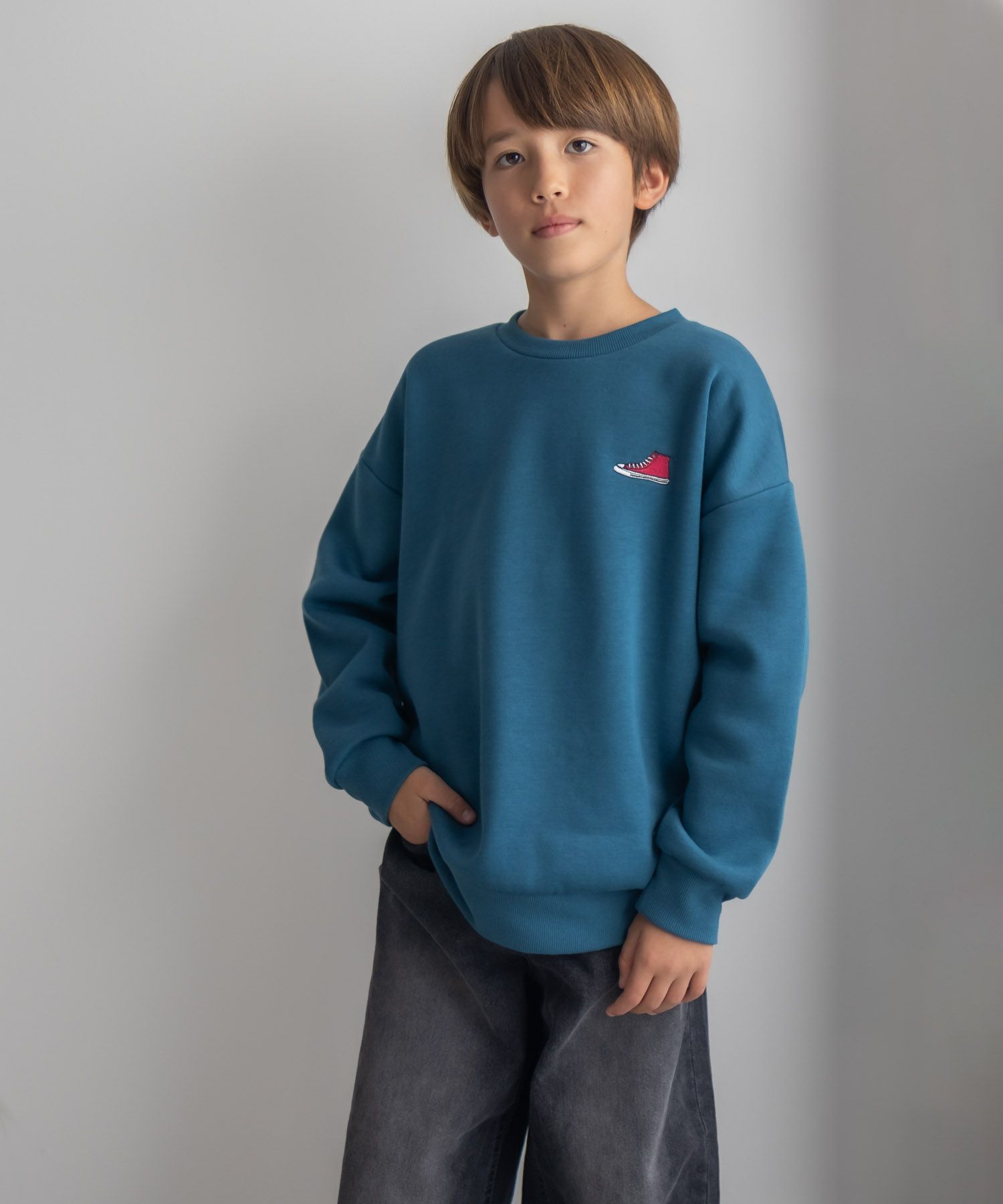 CONVERSE ビッグロゴトレーナー キッズ