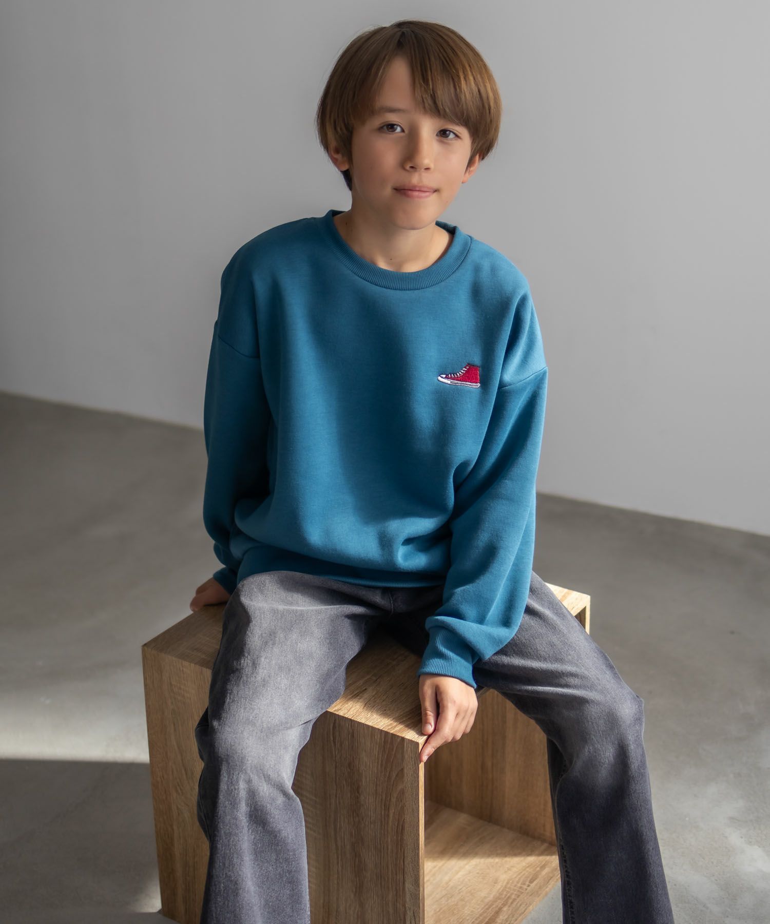 CONVERSE ビッグロゴトレーナー キッズ商品画像-9