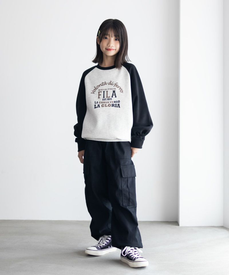 FILA  ラグラン配色チュニック キッズ商品画像-2