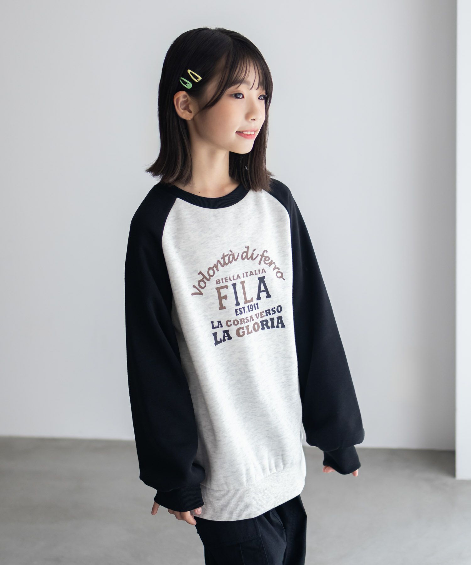 FILA  ラグラン配色チュニック キッズ商品サムネイル-8