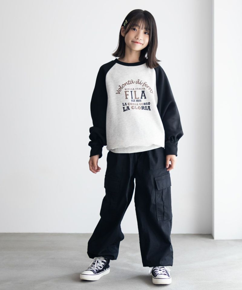 FILA  ラグラン配色チュニック キッズ商品画像-9