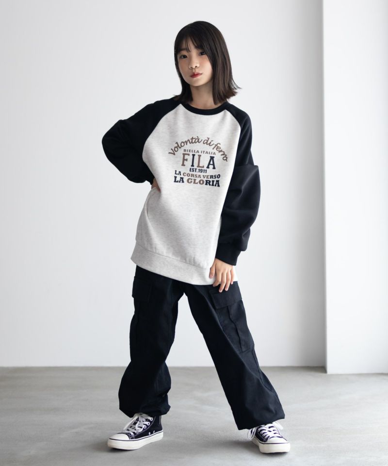 FILA  ラグラン配色チュニック キッズ商品画像-11