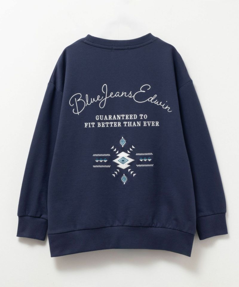 EDWIN  布帛ポケット付きトレーナー キッズ商品画像-2