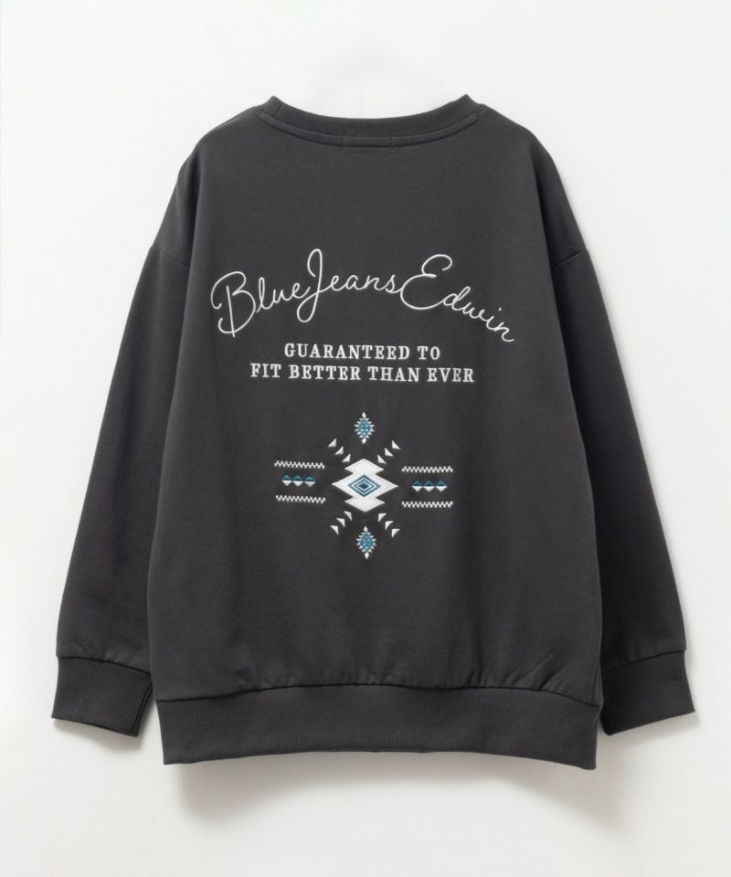 EDWIN 布帛ポケット付きトレーナー キッズ