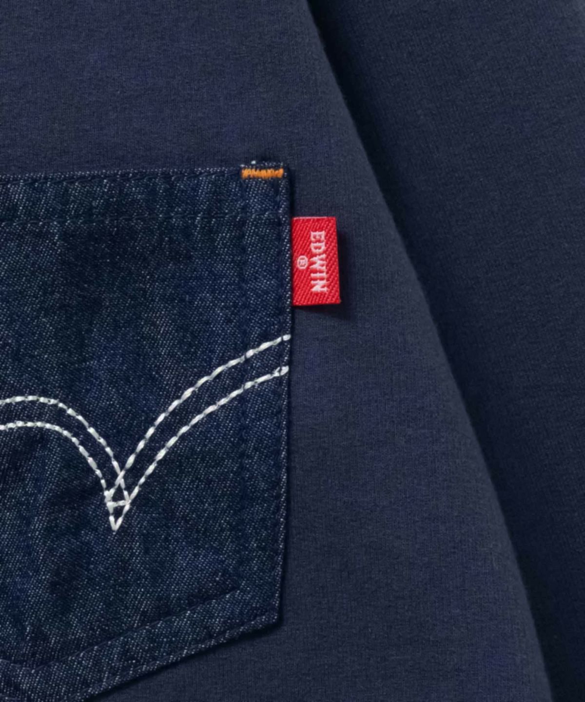 EDWIN 布帛ポケット付きトレーナー キッズ