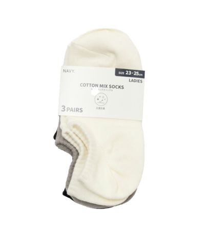 NAVY  スニーカーインソックス 3足組 レディース