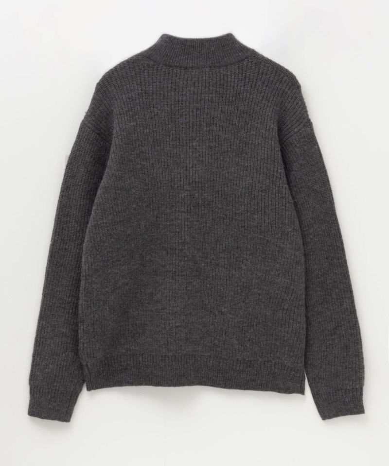 NAVY 快適ニットハーフZIP メンズ商品画像-10