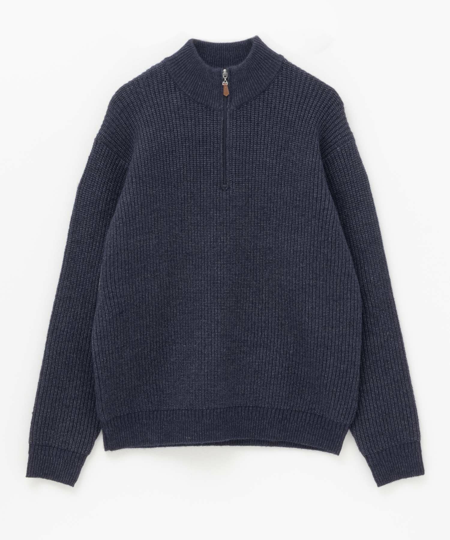 NAVY 快適ニットハーフZIP メンズ商品画像-11