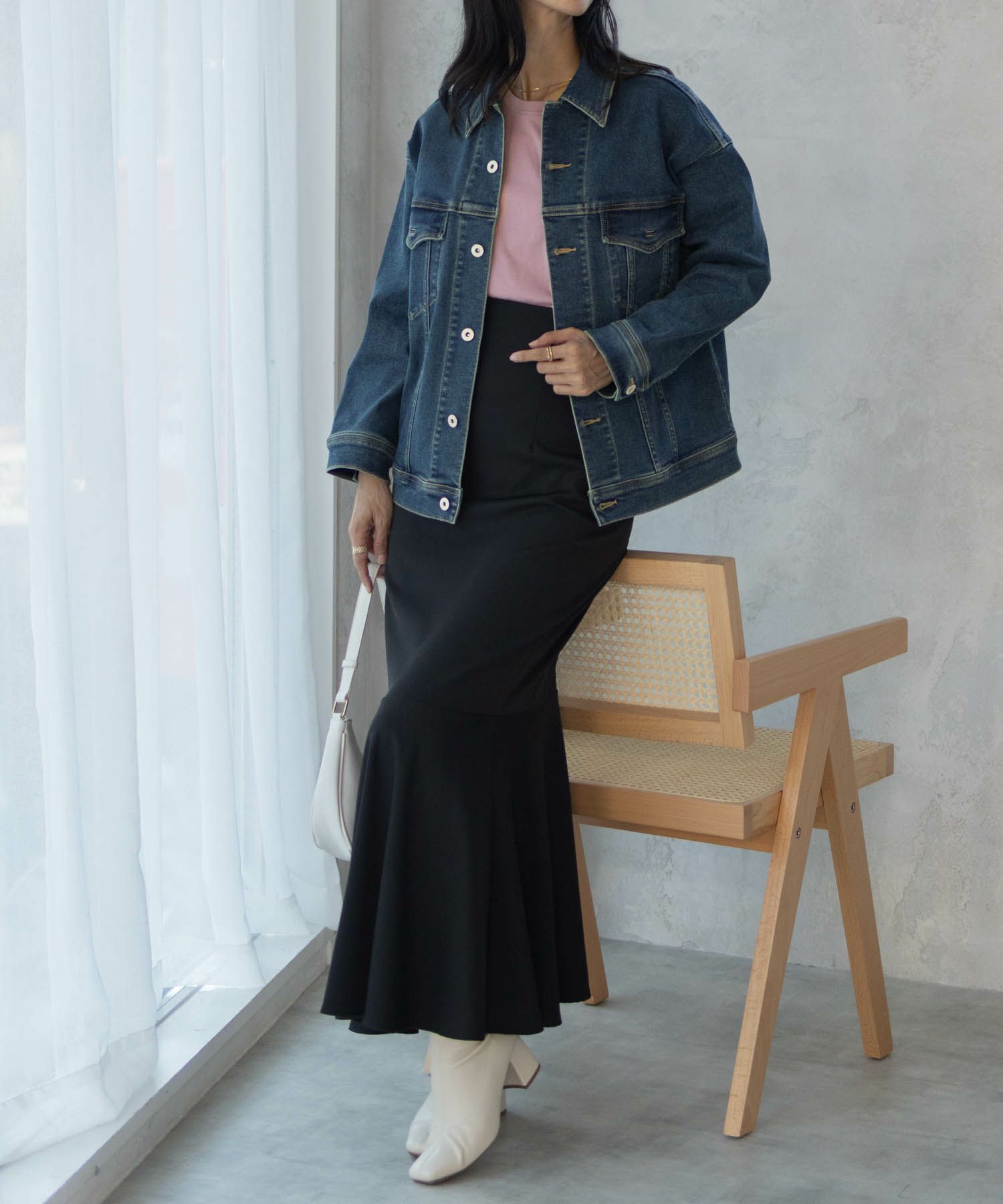 C17 ベーシックデニムジャケット レディース