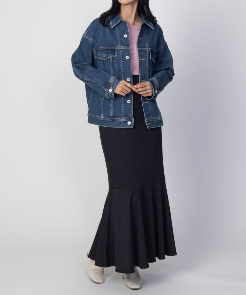 C17  ベーシックデニムジャケット レディース商品画像-5