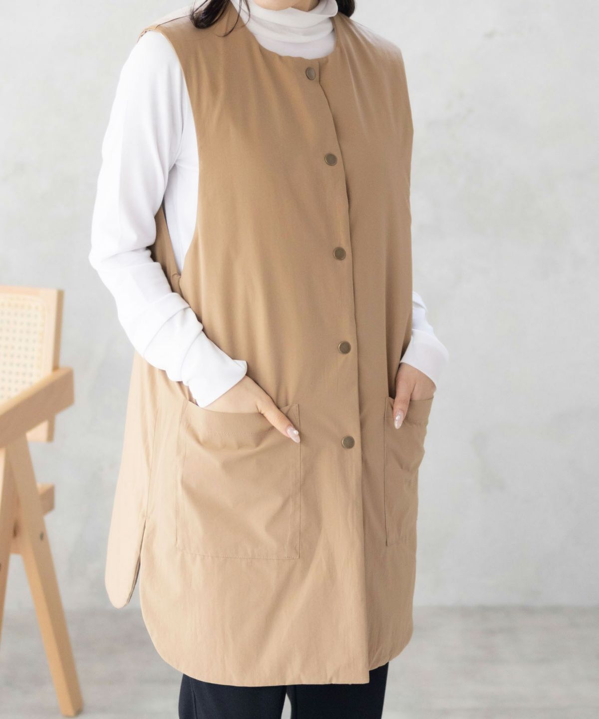 HusHusH キルトベスト レディース