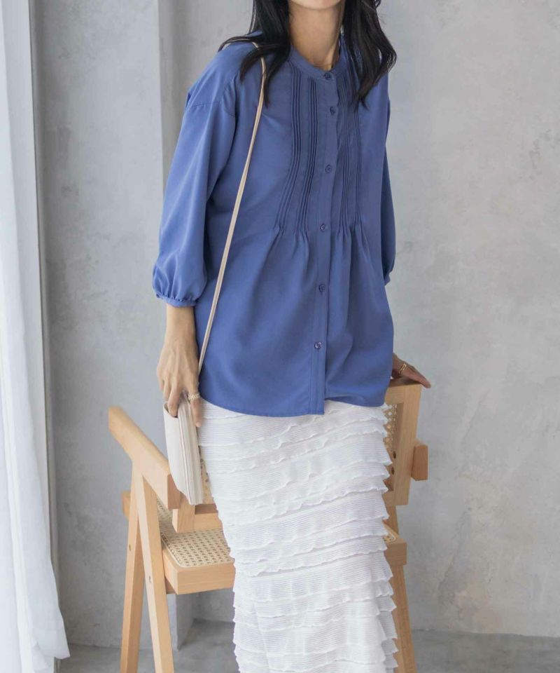 トップス Mocmoc blouse/Navy jnhearts Mocmoc blouse/Navy jnhearts