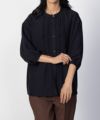 nAvy ピンタック5分袖ブラウス レディース
