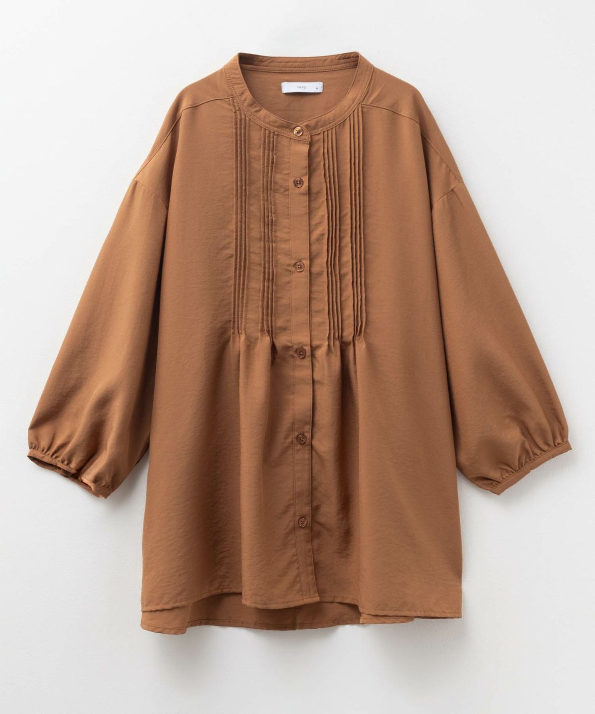 nAvy ピンタック5分袖ブラウス レディース