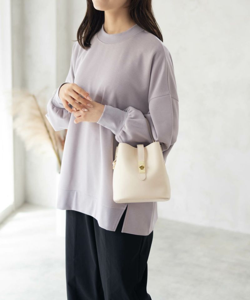 HusHusH  ポンチ素材 ルーズ袖タックプルオーバー レディース商品画像-1