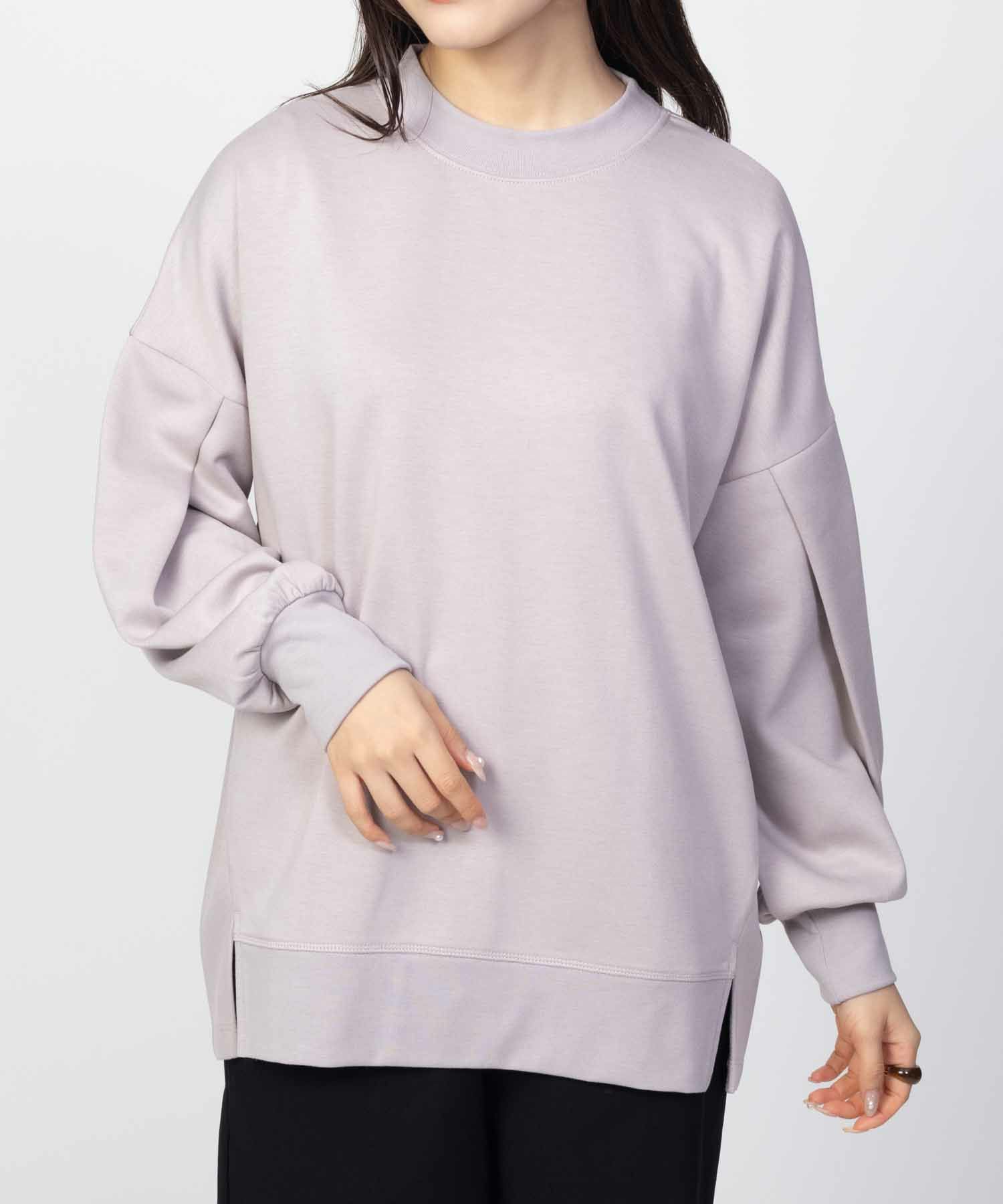 HusHusH  ポンチ素材 ルーズ袖タックプルオーバー レディース商品画像-7