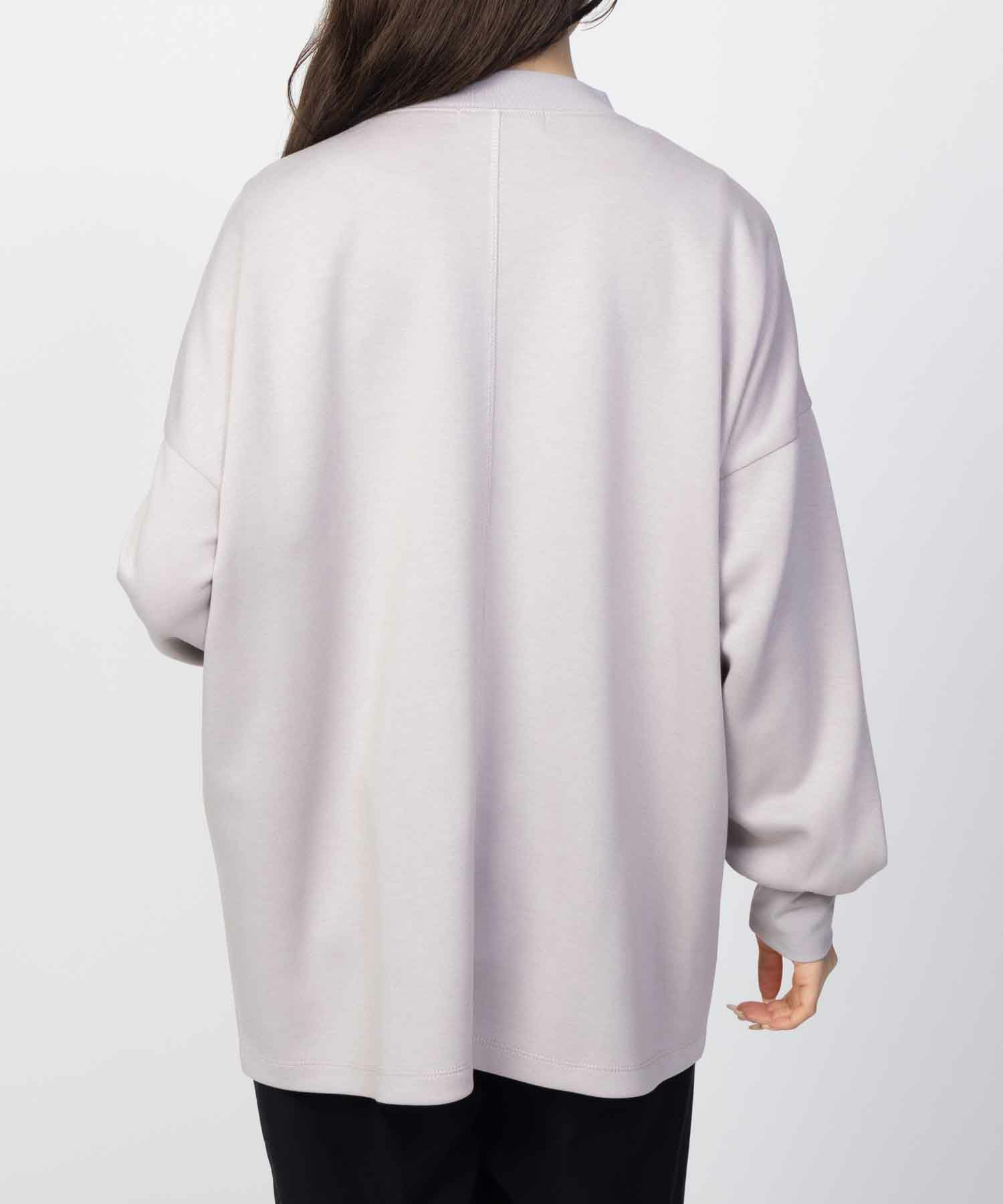 HusHusH  ポンチ素材 ルーズ袖タックプルオーバー レディース商品画像-9