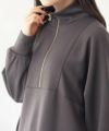 HusHusH  ポンチ素材 デザインZIPプルオーバー レディース商品サムネイル-4