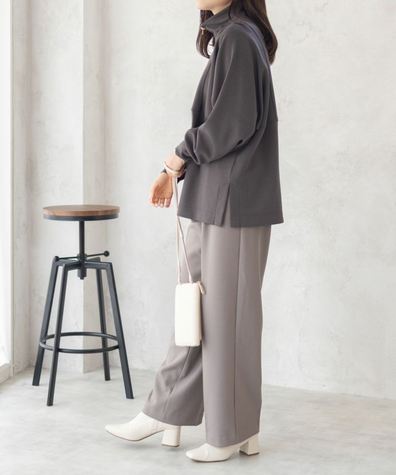 HusHusH ポンチ素材 デザインZIPプルオーバー レディース商品画像-5