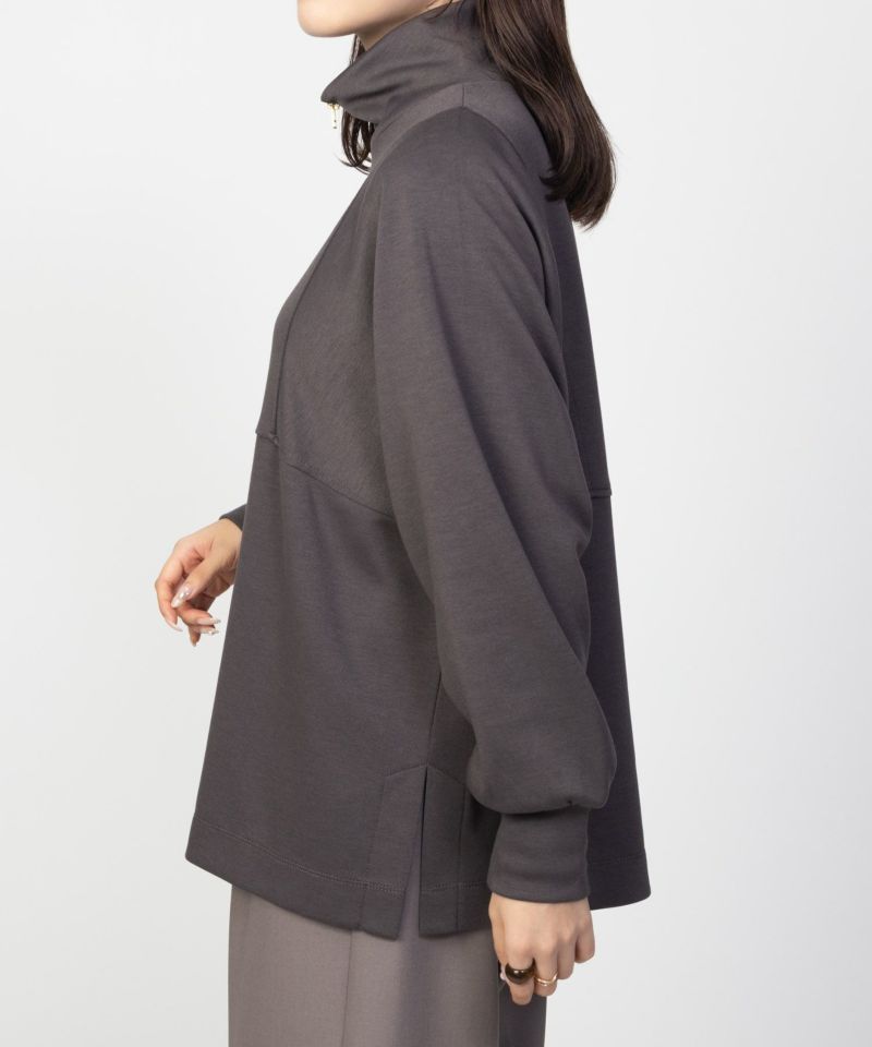 HusHusH ポンチ素材 デザインZIPプルオーバー レディース商品画像-7