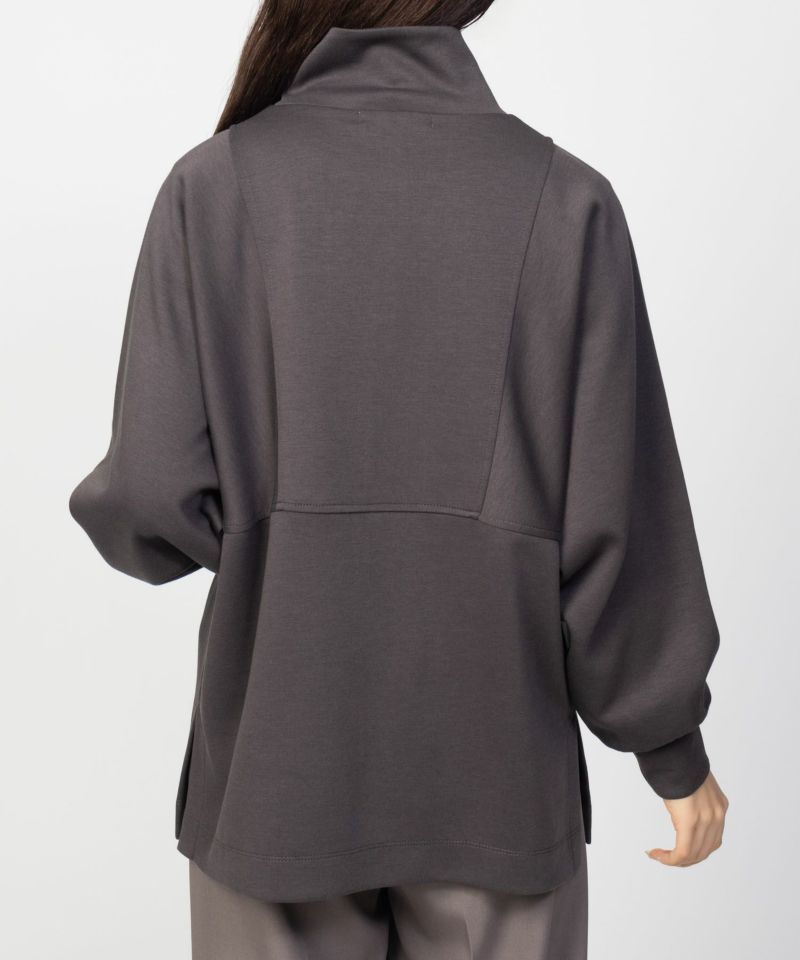 HusHusH  ポンチ素材 デザインZIPプルオーバー レディース商品画像-8