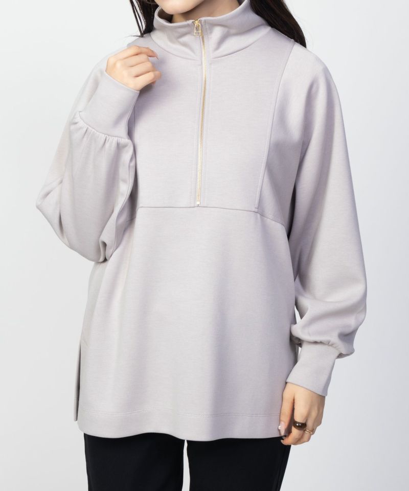 HusHusH ポンチ素材 デザインZIPプルオーバー レディース商品画像-13
