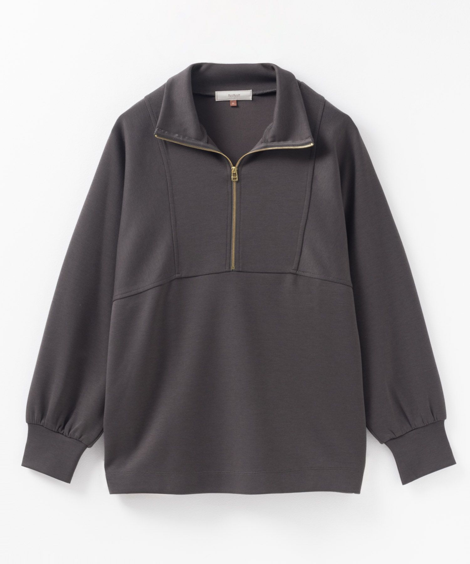 HusHusH  ポンチ素材 デザインZIPプルオーバー レディース商品画像-19