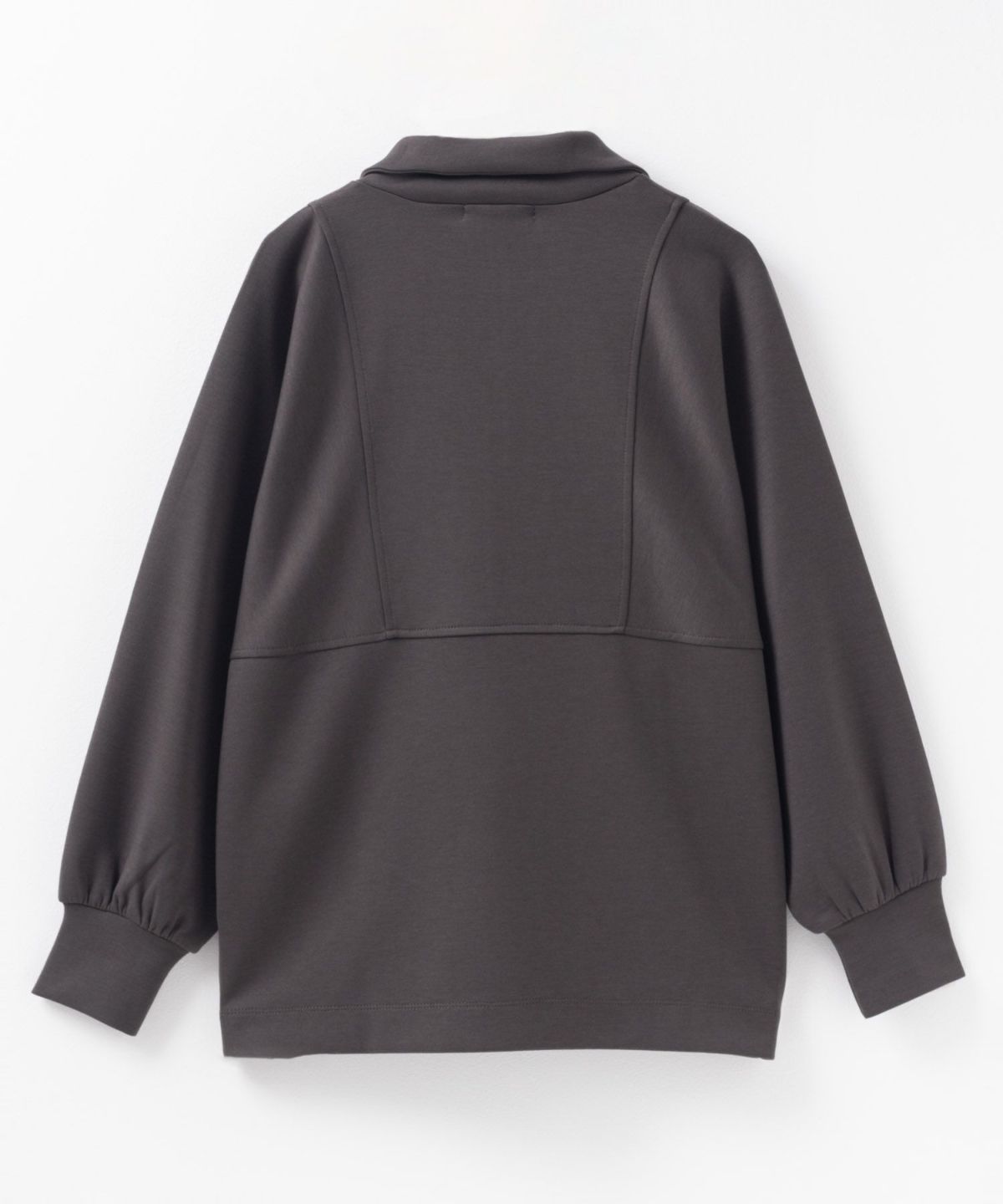 HusHusH ポンチ素材 デザインZIPプルオーバー レディース