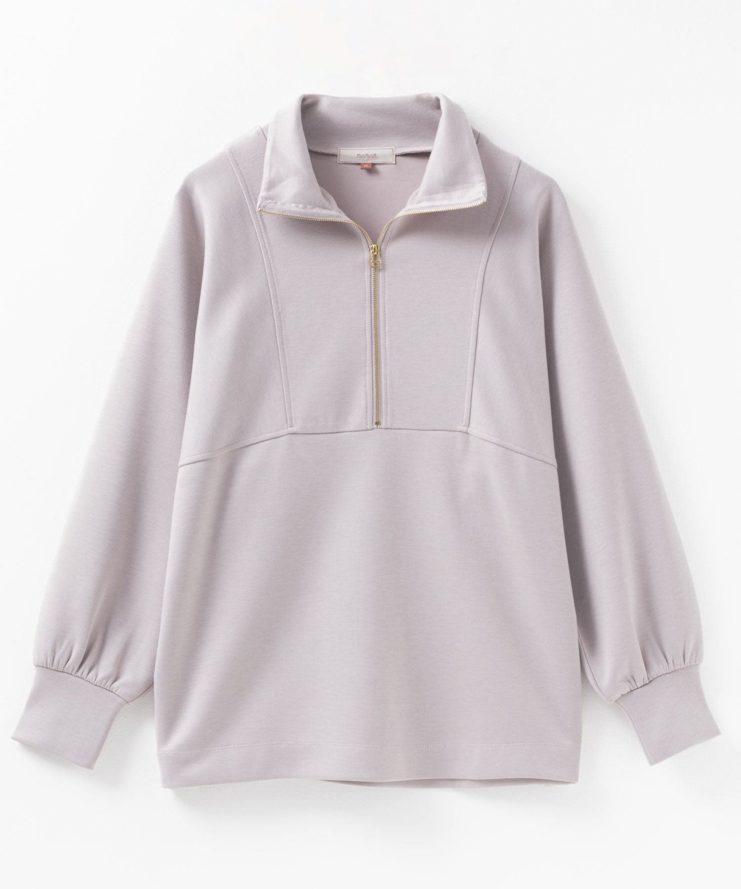 HusHusH  ポンチ素材 デザインZIPプルオーバー レディース商品画像-22