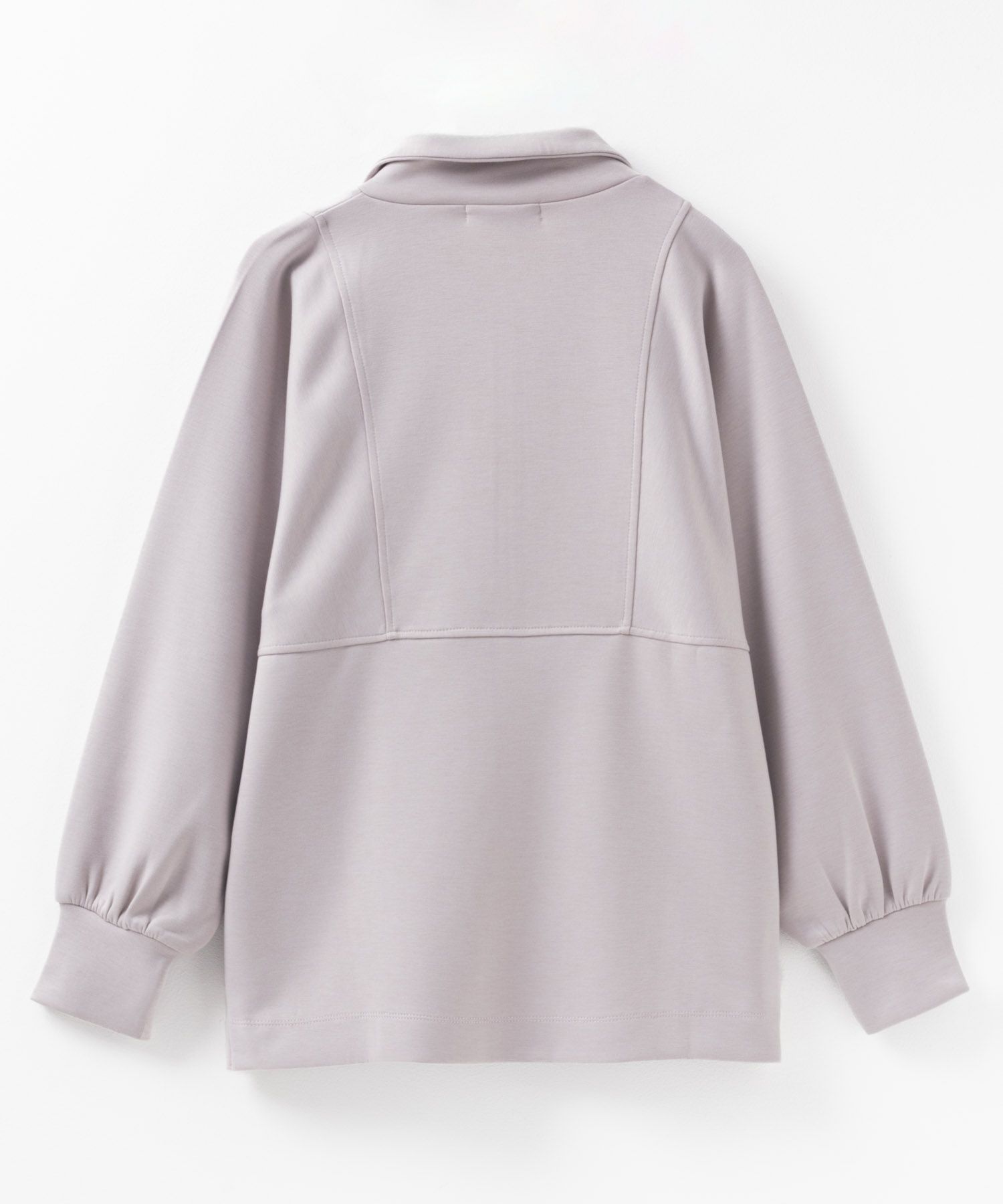 HusHusH ポンチ素材 デザインZIPプルオーバー レディース