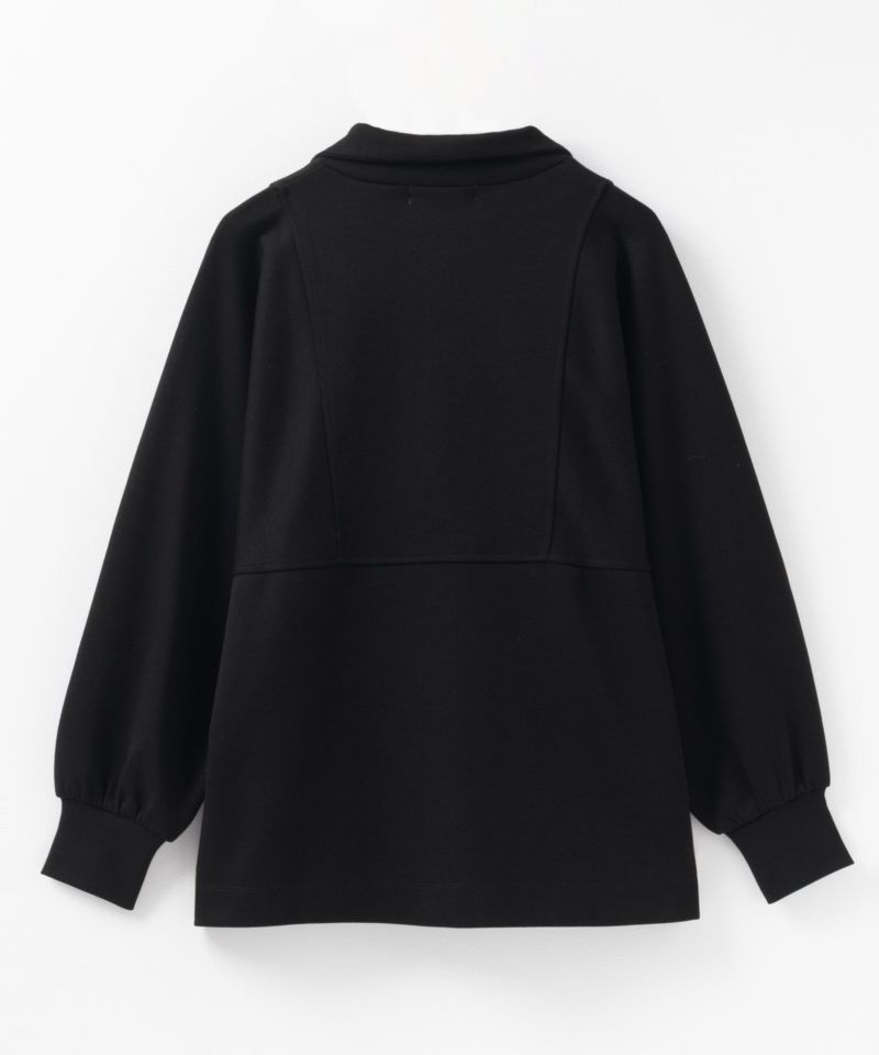 HusHusH  ポンチ素材 デザインZIPプルオーバー レディース商品画像-25