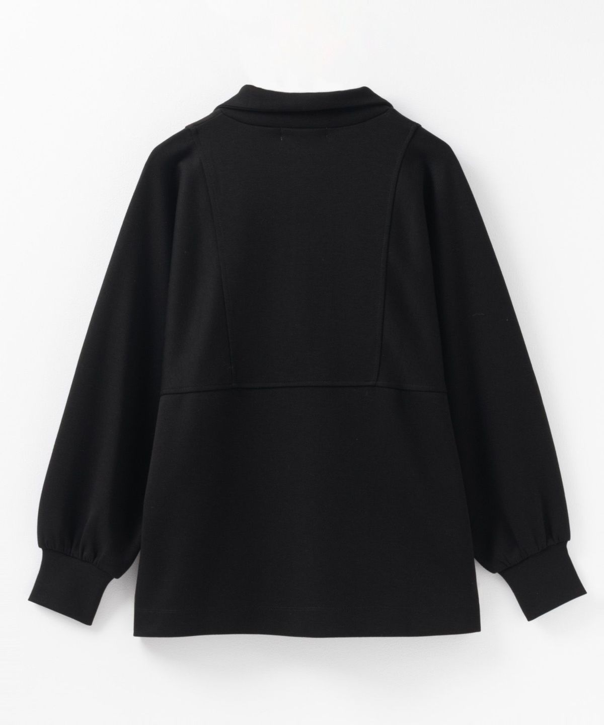 HusHusH ポンチ素材 デザインZIPプルオーバー レディース