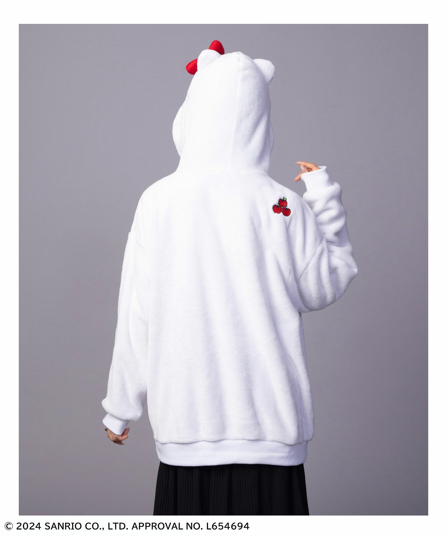 サンリオキャラクターズ ハローキティ ジップパーカー レディース商品画像-4