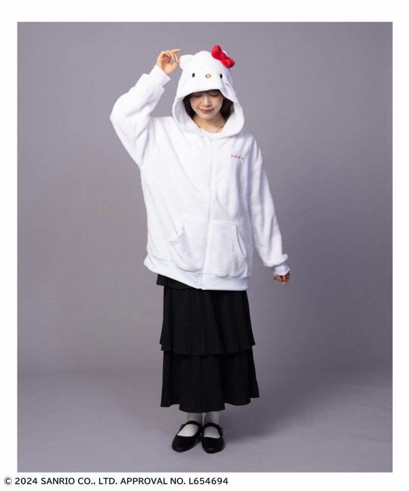 サンリオキャラクターズ ハローキティ ジップパーカー レディース商品画像-8