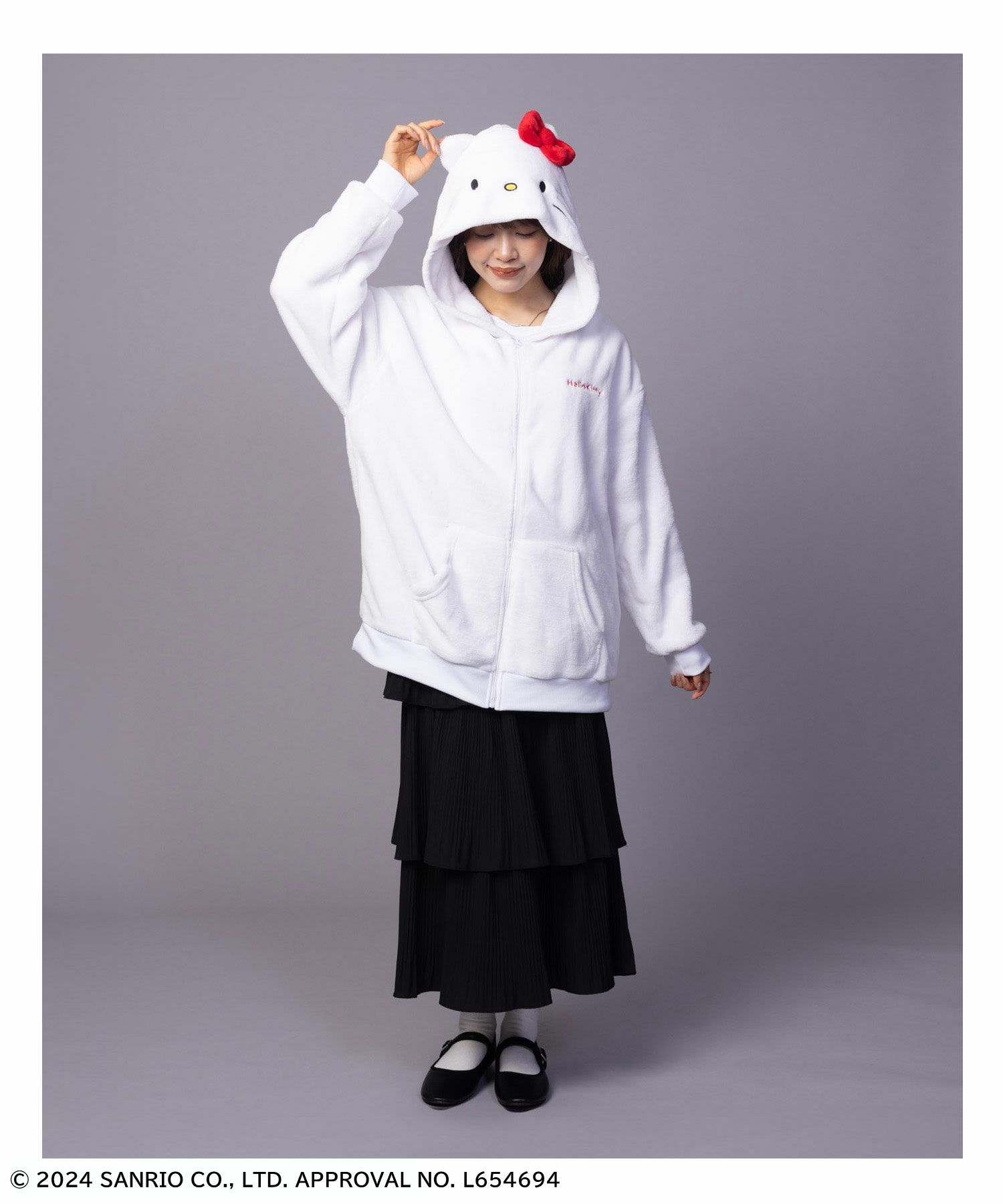 サンリオキャラクターズ ハローキティ ジップパーカー レディース商品画像-8