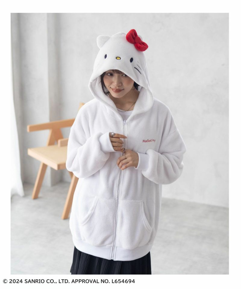 サンリオキャラクターズ ハローキティ ジップパーカー レディース商品画像-10