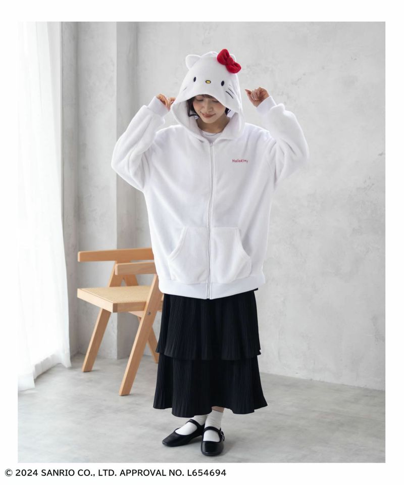 サンリオキャラクターズ ハローキティ ジップパーカー レディース商品画像-11