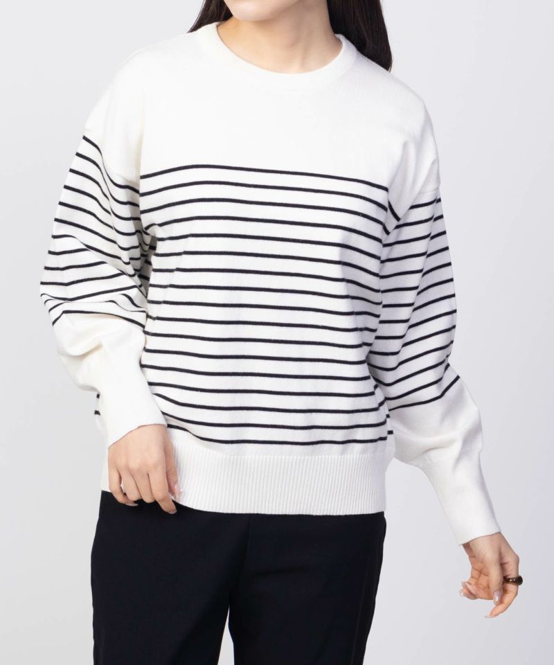 HusHusH  ラメ入りボーダープルオーバー レディース商品画像-2