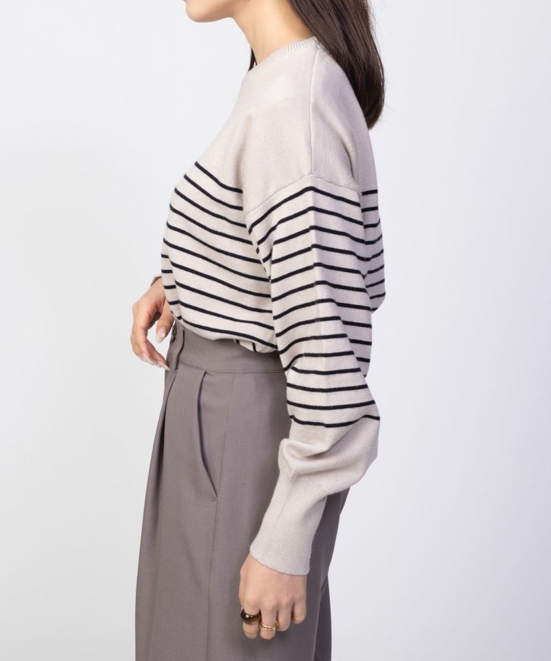 HusHusH  ラメ入りボーダープルオーバー レディース商品画像-7