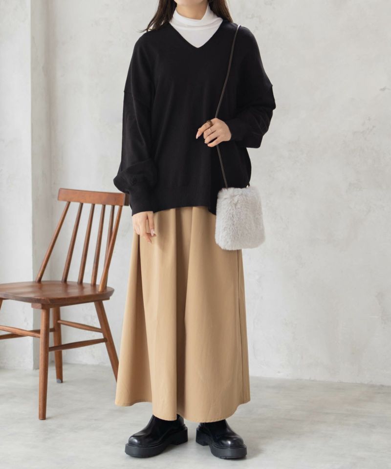 HusHusH  Vネックコクーンニット レディース商品画像-4