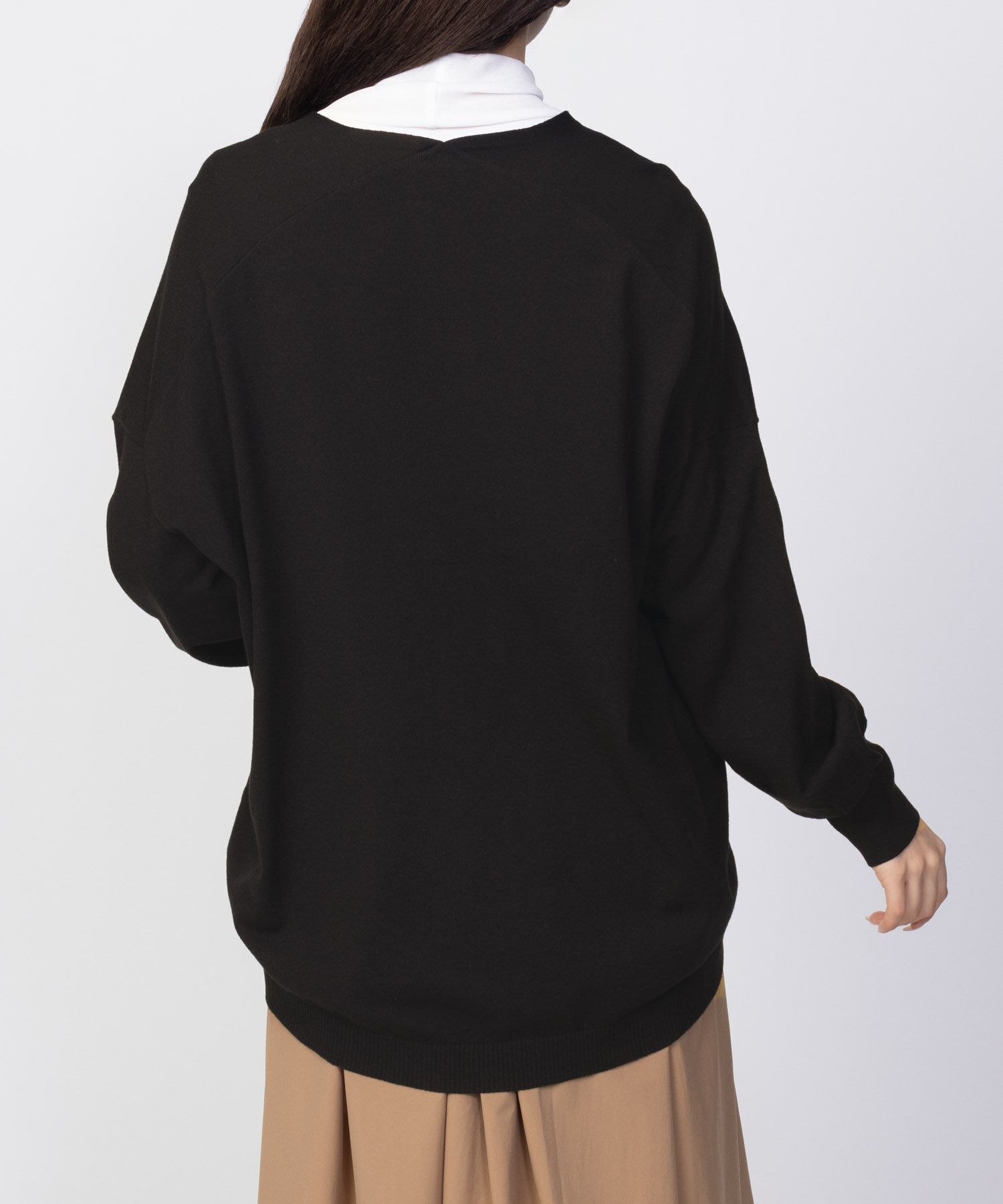 [さらに50%OFF]HusHusH  Vネックコクーンニット レディース商品サムネイル-8