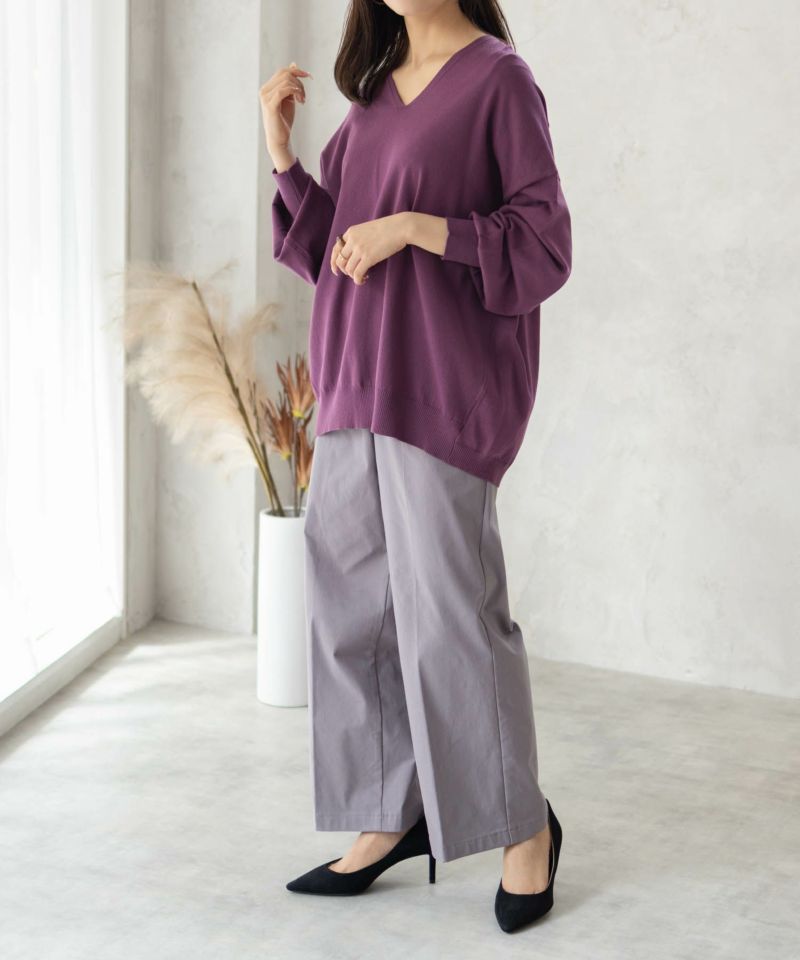 HusHusH  Vネックコクーンニット レディース商品画像-12