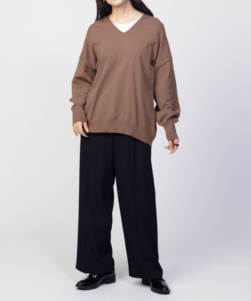 HusHusH  Vネックコクーンニット レディース商品画像-18
