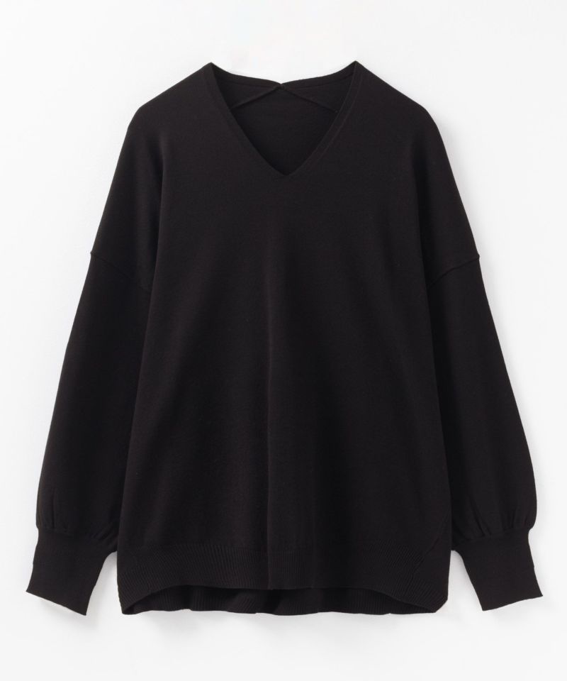 HusHusH  Vネックコクーンニット レディース商品画像-19