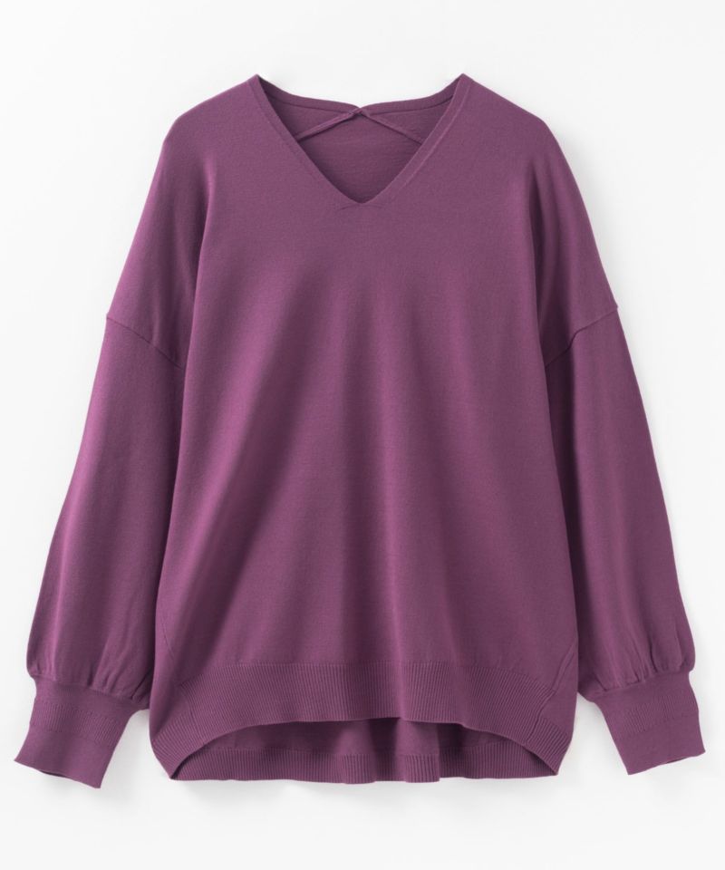 HusHusH  Vネックコクーンニット レディース商品画像-21