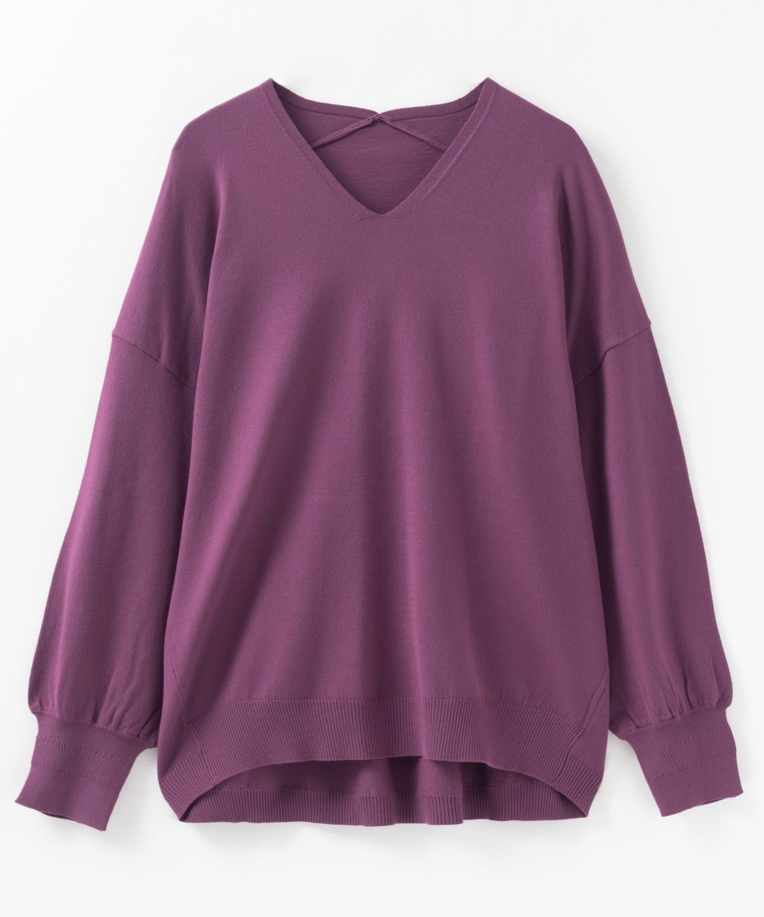 [さらに50%OFF]HusHusH  Vネックコクーンニット レディース商品画像-21